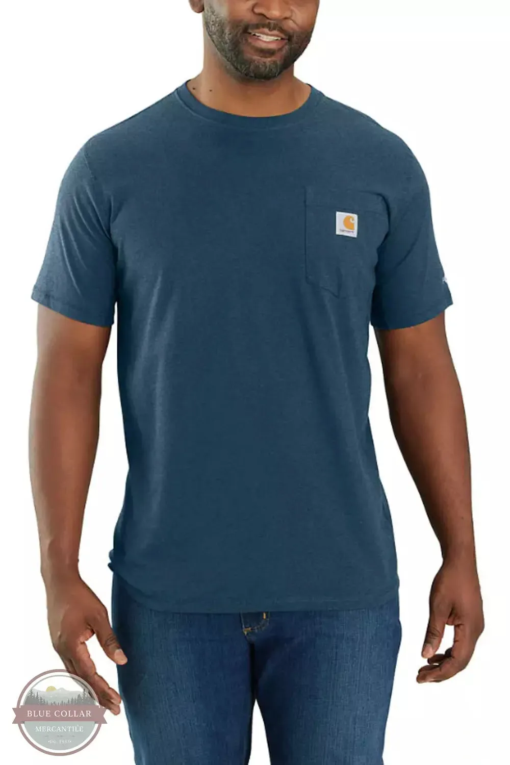 104616 Force® Relaxed Fit Midweight Short-Sleeve Pocket T-Shirt