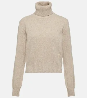 Ami de Cœur cashmere and wool sweater AMI PARIS, beige