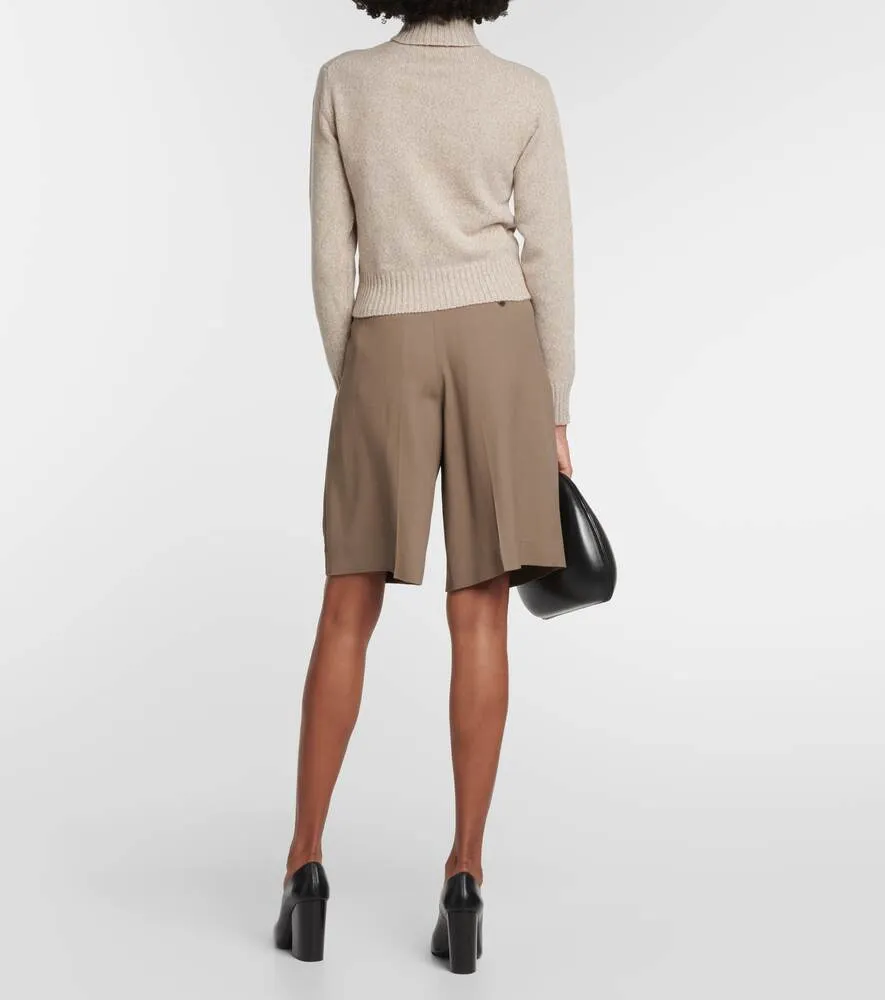 Ami de Cœur cashmere and wool sweater AMI PARIS, beige