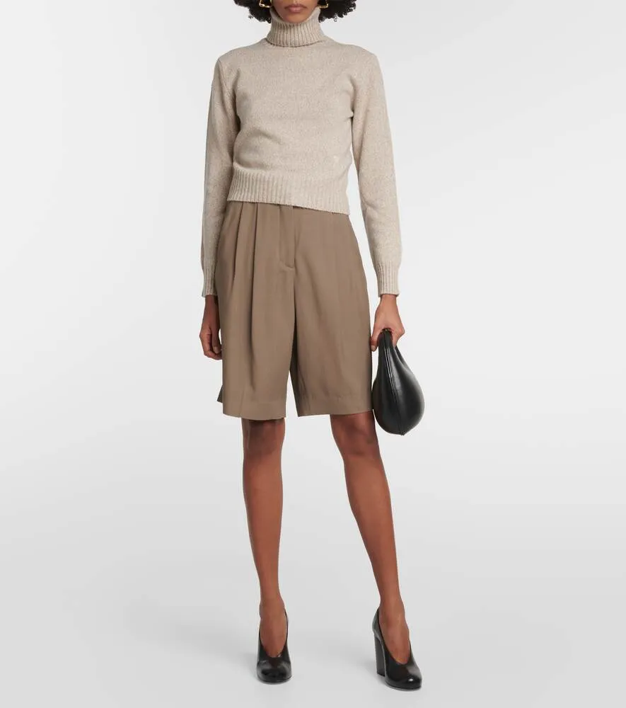 Ami de Cœur cashmere and wool sweater AMI PARIS, beige