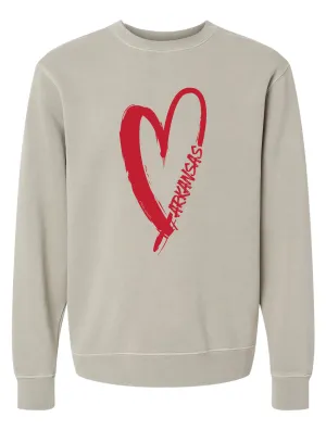 Arkansas Heart Sweatshirt