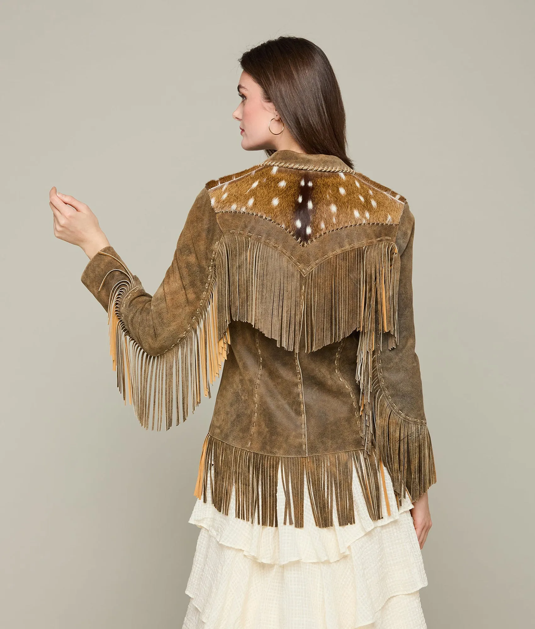 Axis Fringe Jacket :: Whiskey