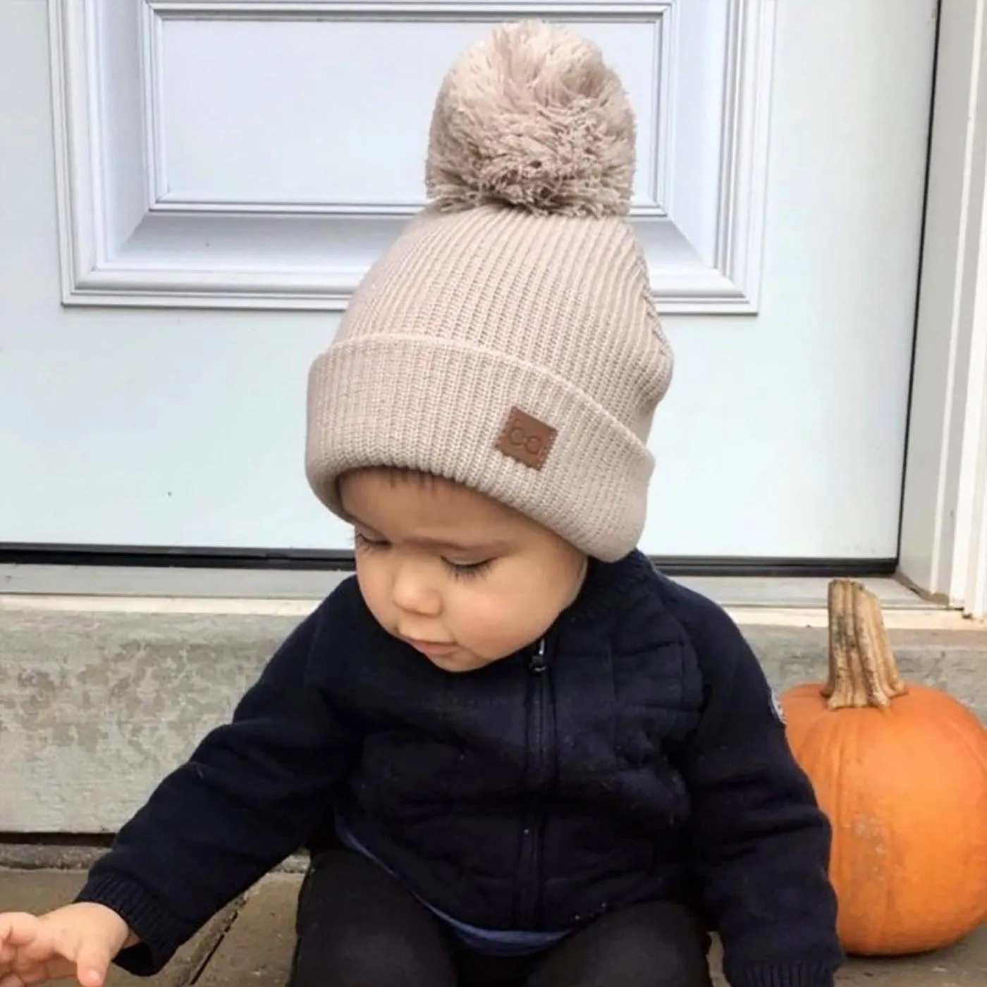 Babyfied Apparel - PomPom Toque - Beige