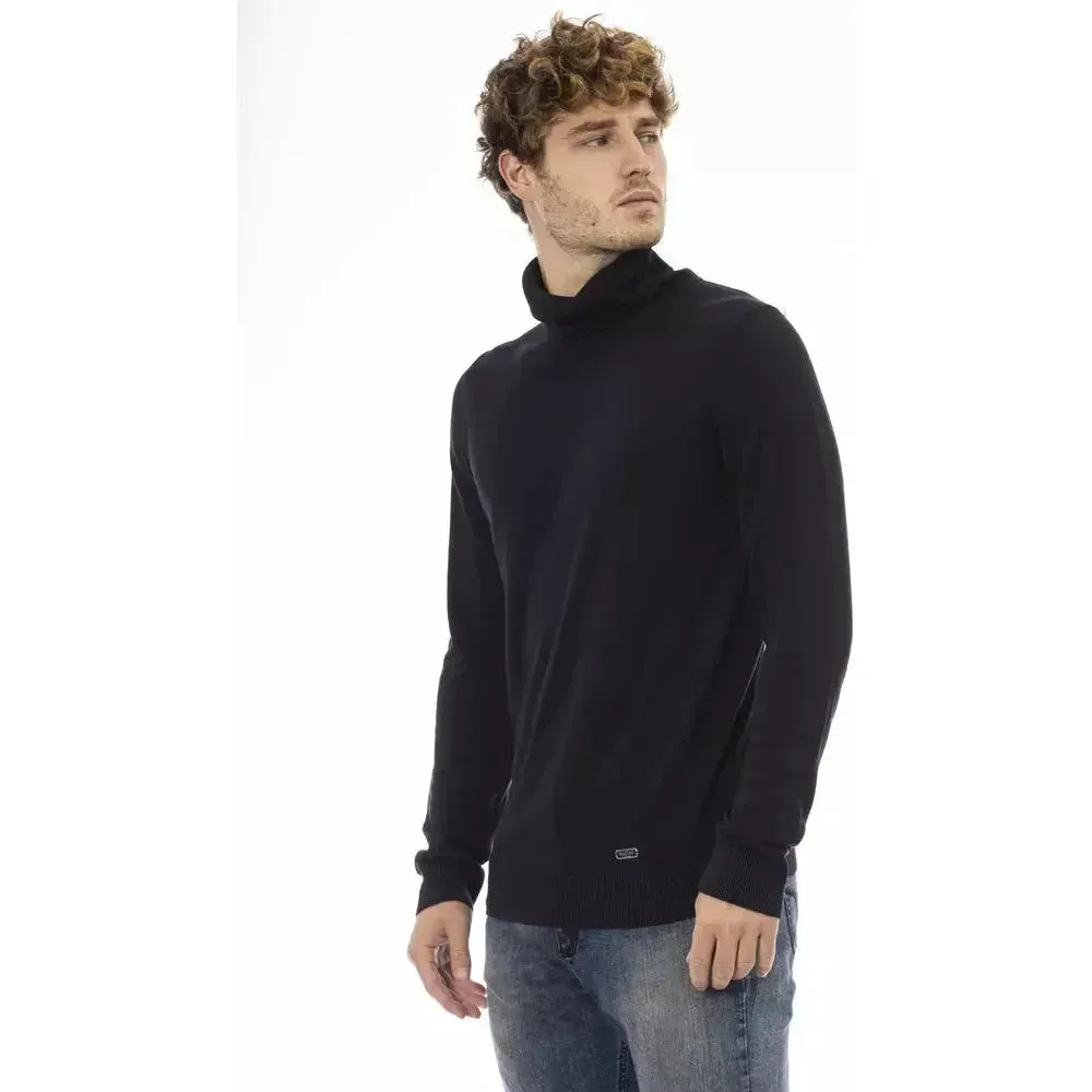 Baldinini Trend Blue Modal Men Sweater