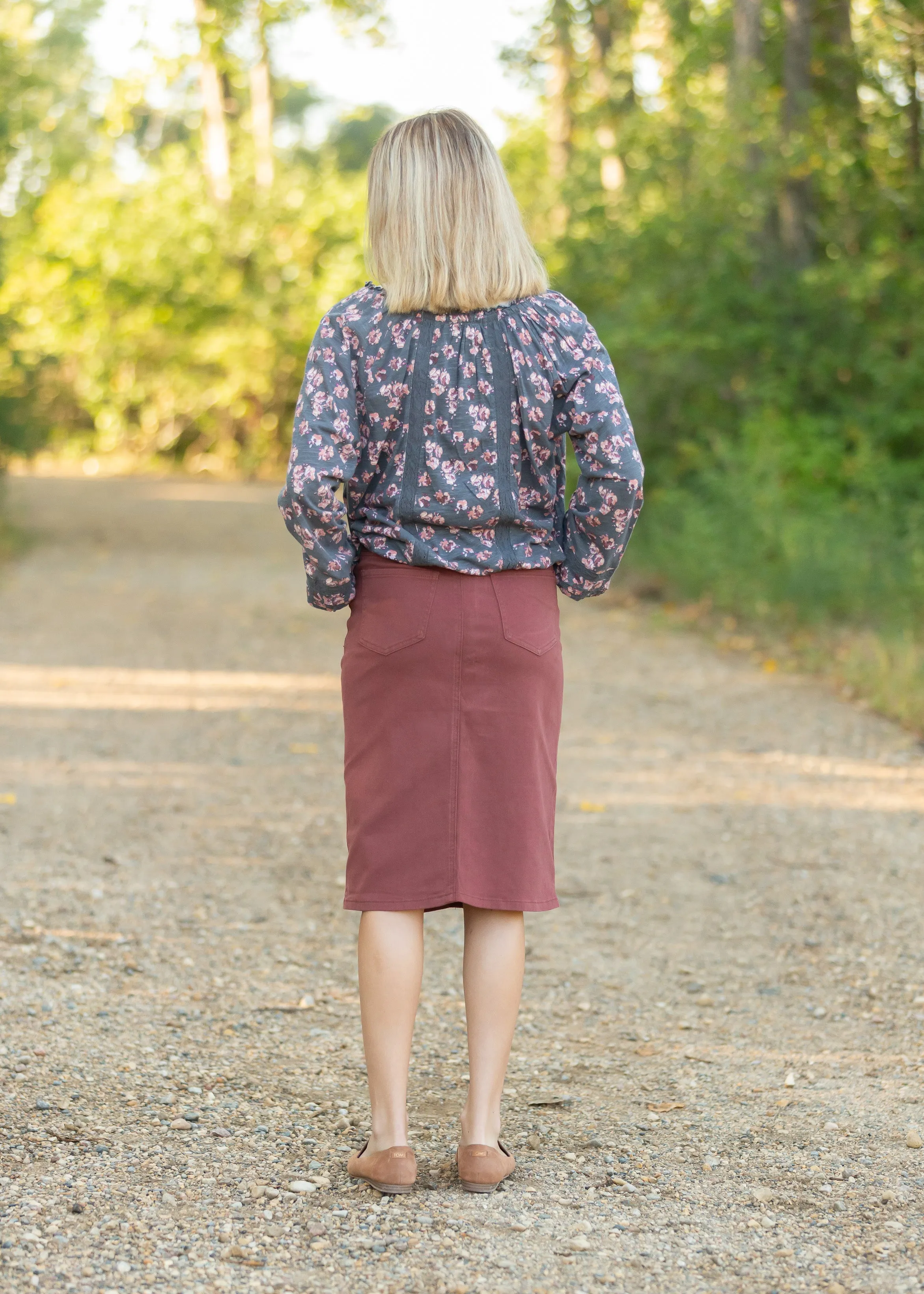 Balloon Sleeve Floral V-Neck Top - FINAL SALE