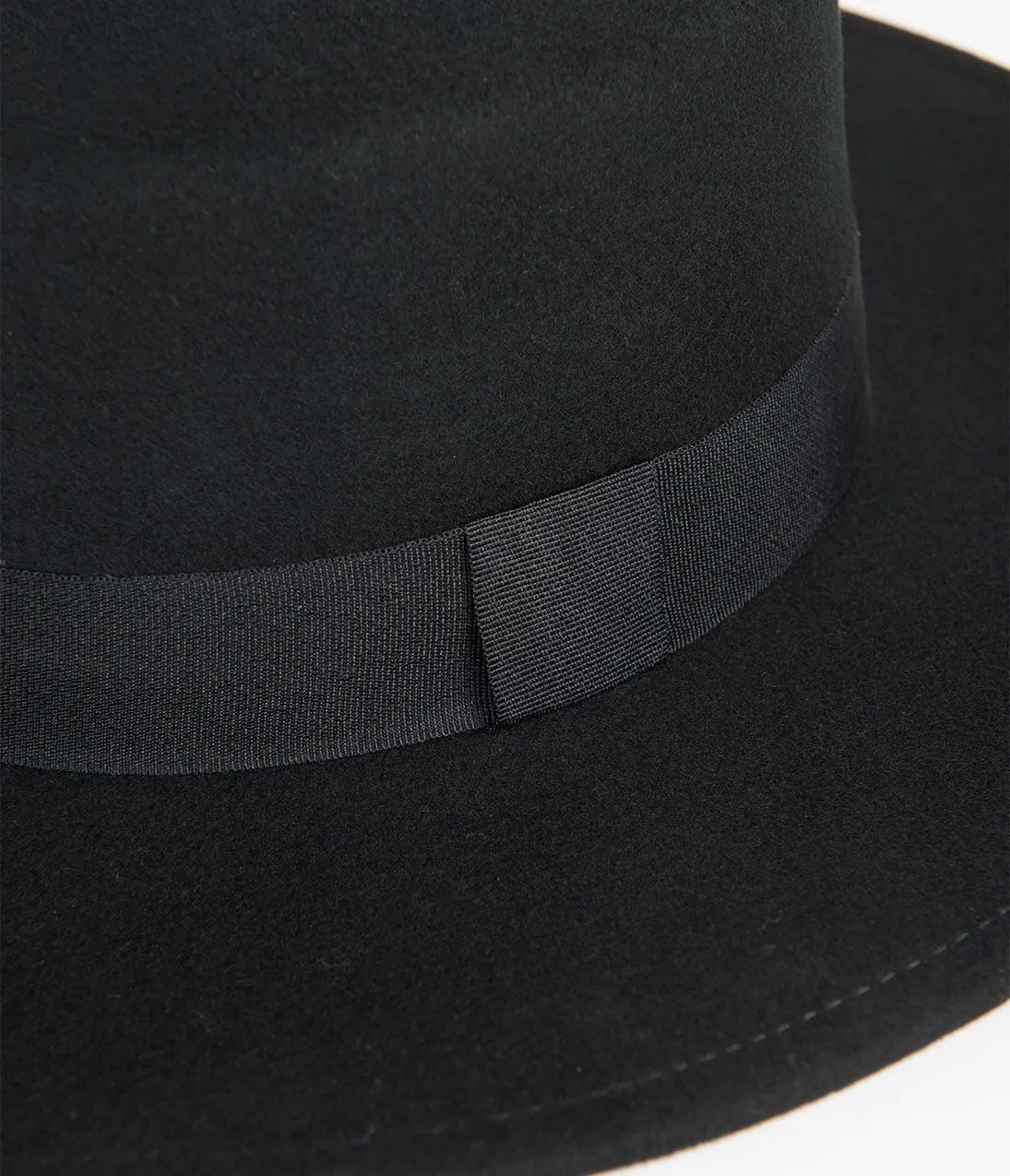 Black Wool Felt Bolero Hat