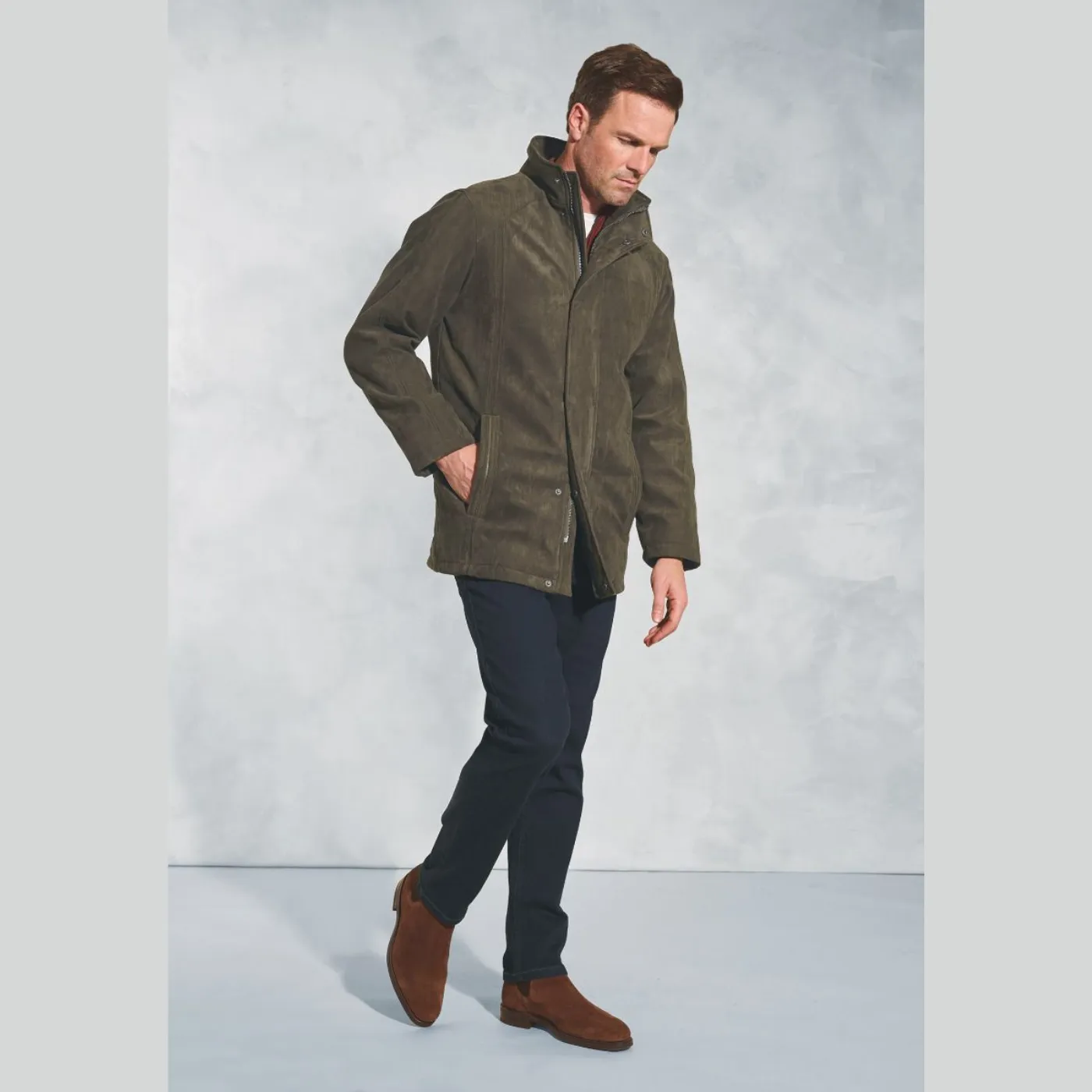 Brook Taverner "Niven Suedette" Padded Jacket