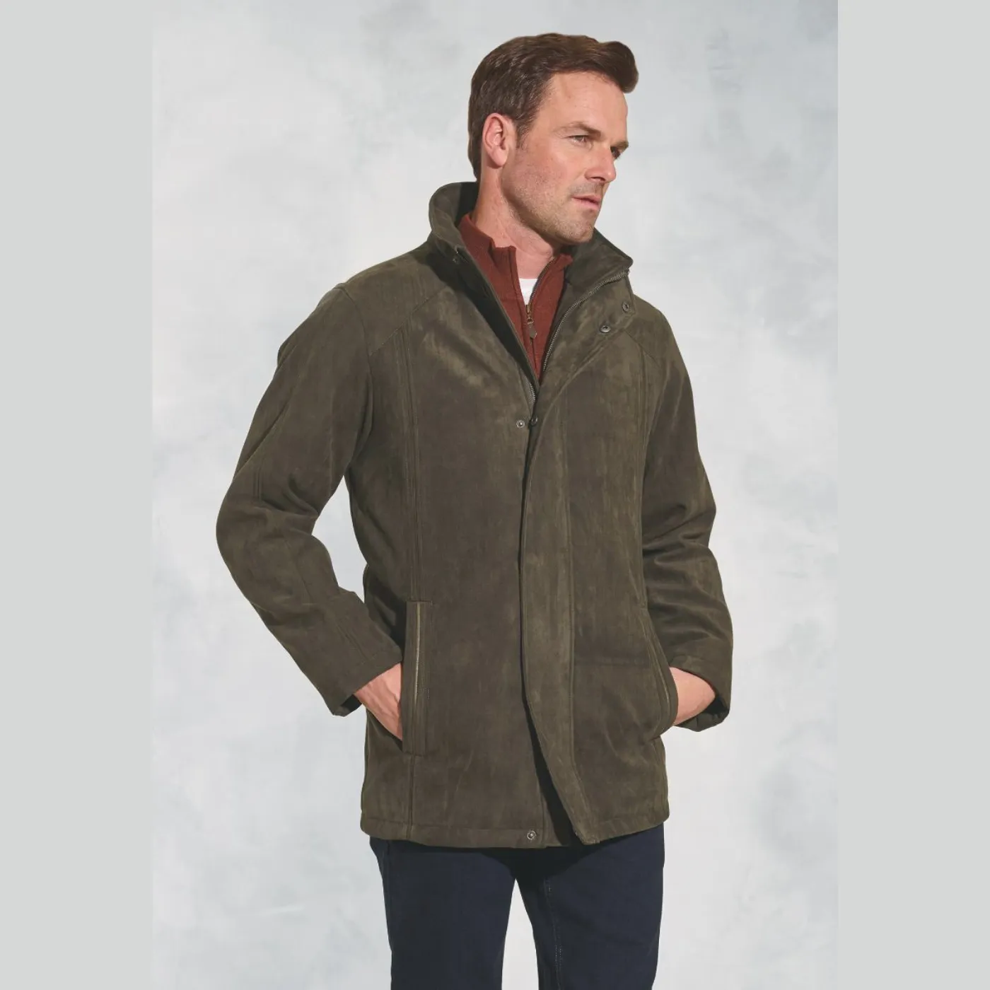 Brook Taverner "Niven Suedette" Padded Jacket