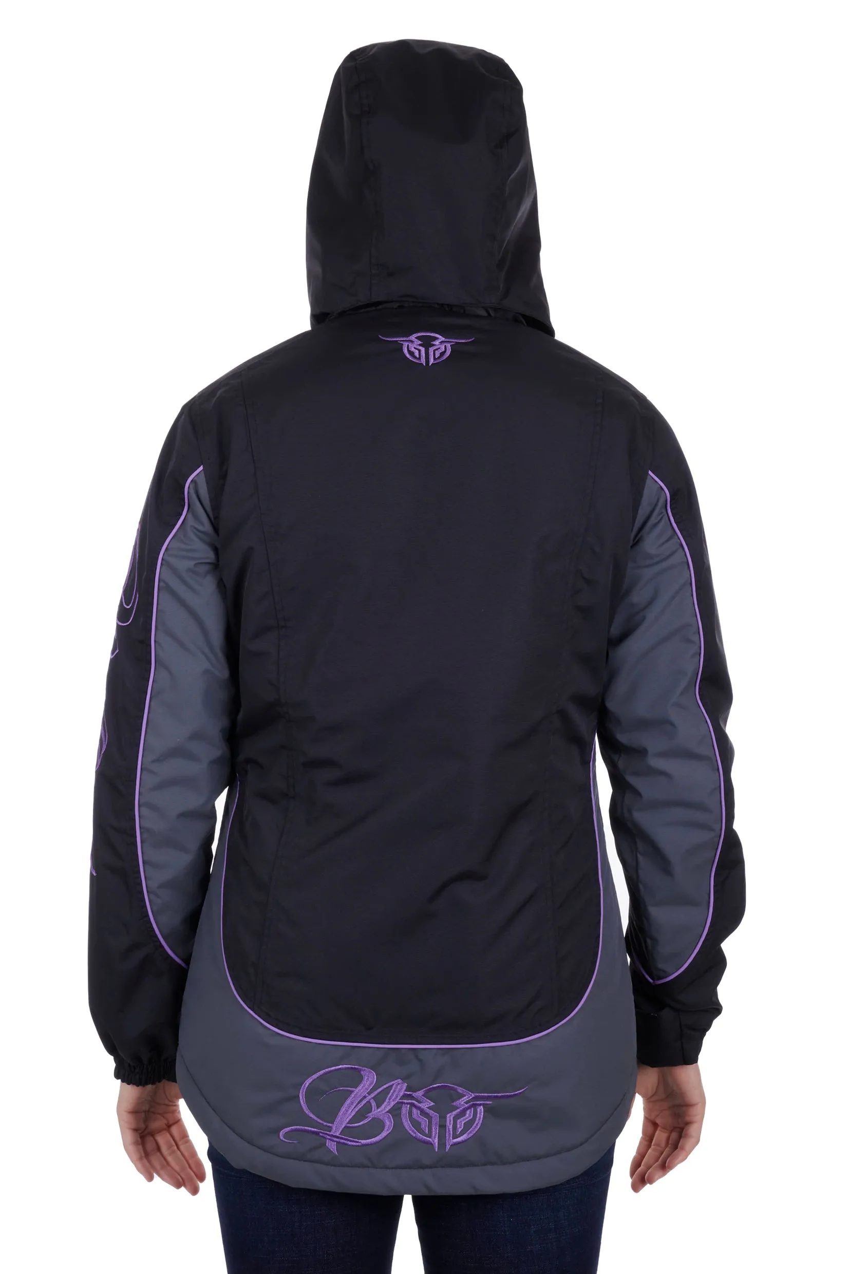 Bullzye Ladies Carla Jacket - Black/Purple - B3W2709057