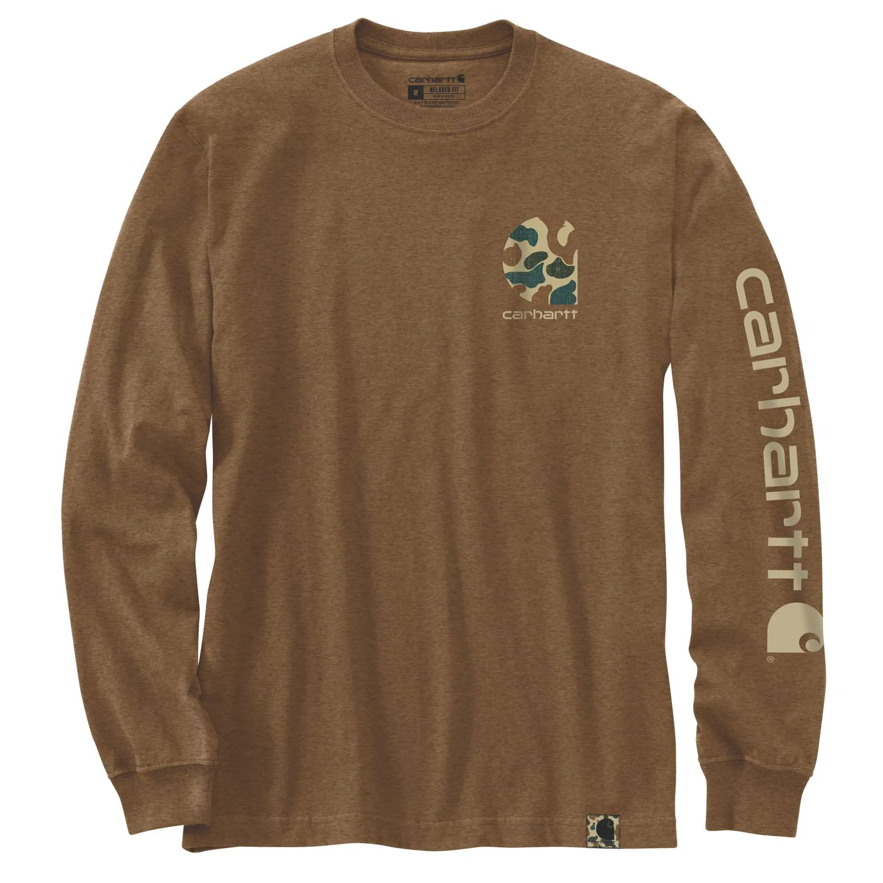 Carhartt Heavyweight Long Sleeve Camo Logo T-Shirt