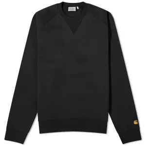 Carhartt Wip Chase Sweater, Black & Gold