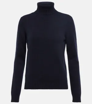 Cashmere turtleneck sweater LORO PIANA, blue