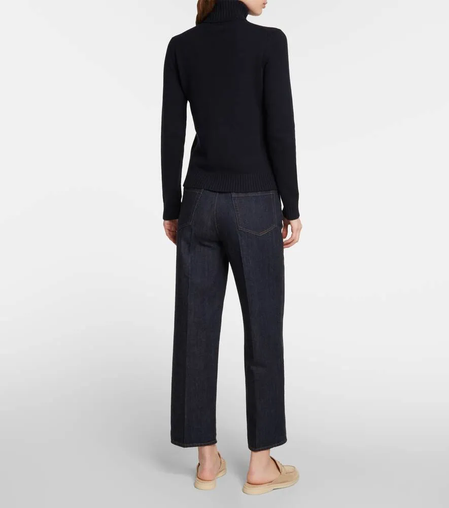 Cashmere turtleneck sweater LORO PIANA, blue