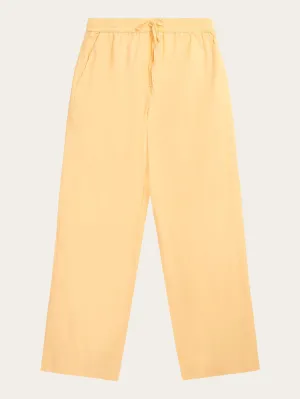 CHLOE barrel high-rise poplin elastic waistband pants - Impala