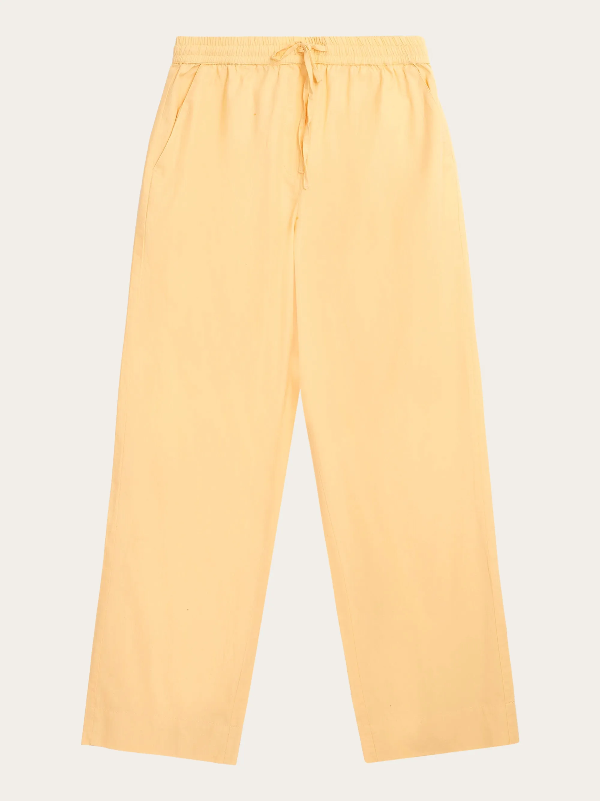 CHLOE barrel high-rise poplin elastic waistband pants - Impala