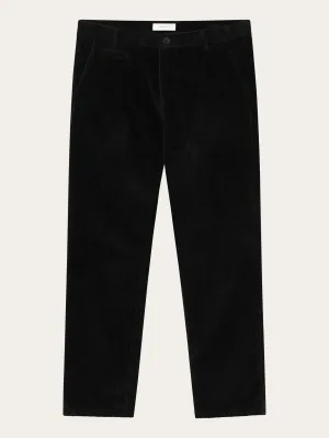 CHUCK regular 8-wales corduroy chino pants - Black Jet