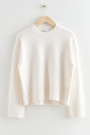 Cropped knit sweater & Other Stories