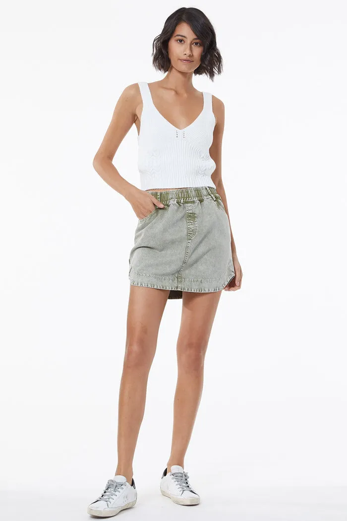 Dixie Mini Skirt // Fir Green Mineral ~ NO RETURNS