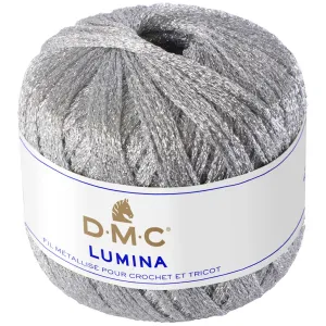 Dmc Lumina 20gm Crochet Yarn, Metallic Silver