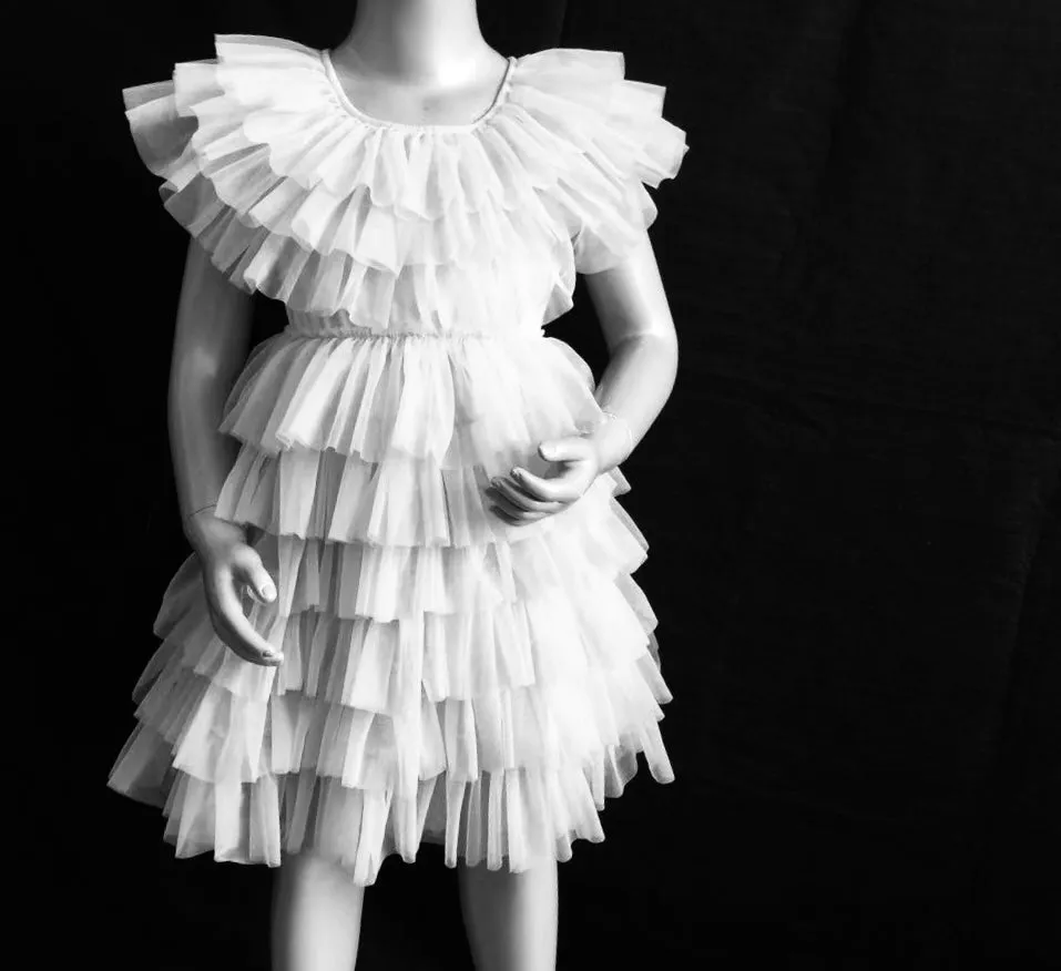 DOLLY DELICIOUS CAKE DRESS whipped cream white