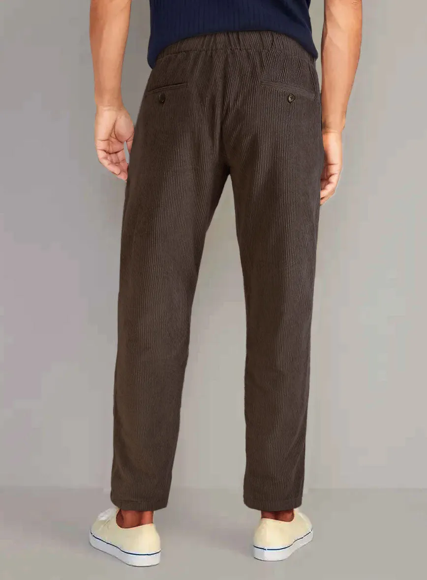 Easy Pants Dark Brown Corduroy