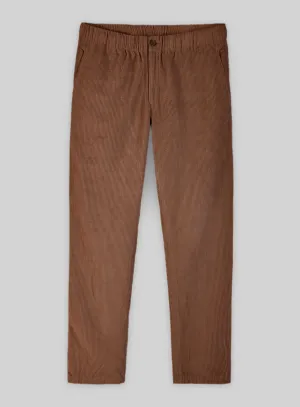 Easy Pants Spring Brown Corduroy