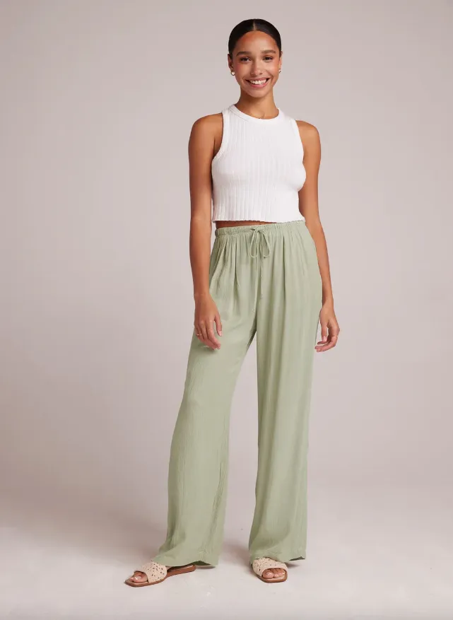 Easy Pleated Wide Leg Pants