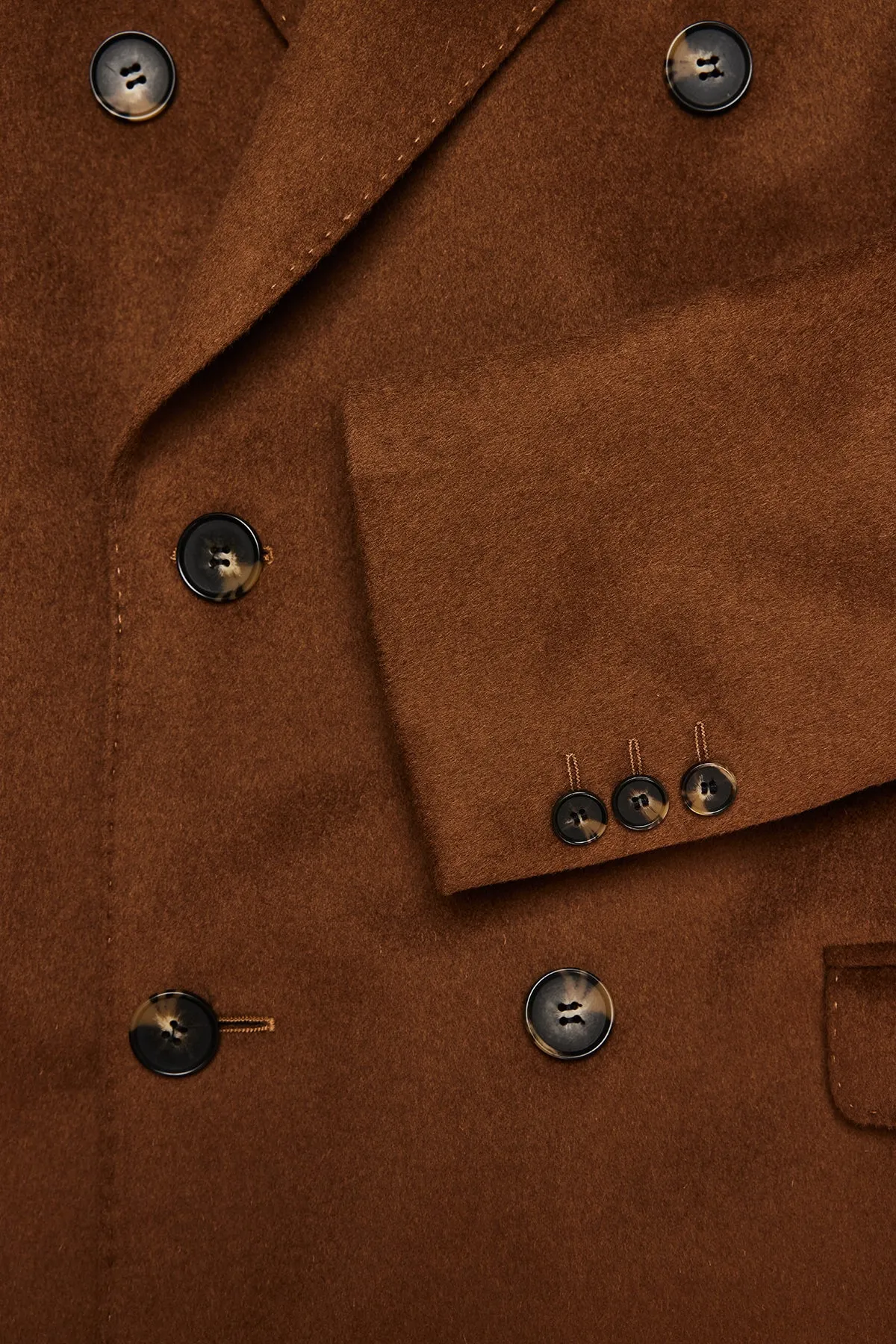 Elroy - Camel Double Breasted Overcoat