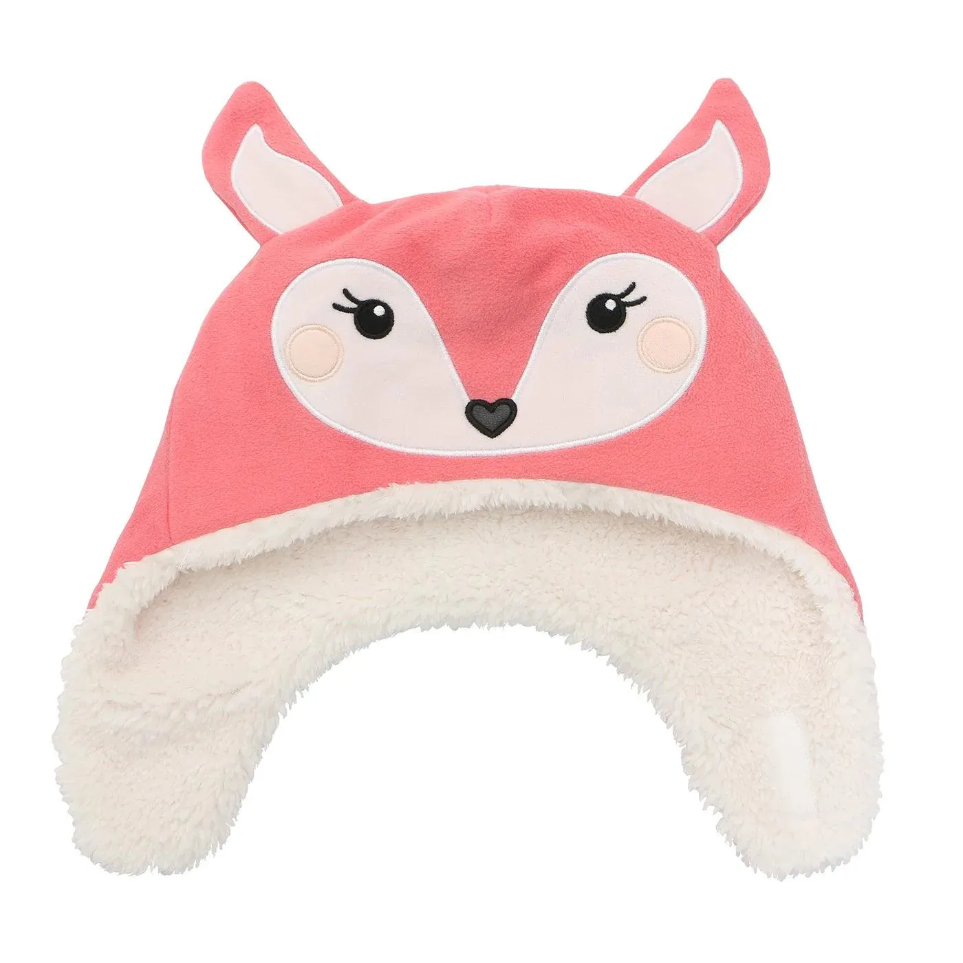 Flapjack Kids Reversible Sherpa Hat - Bunny/Deer