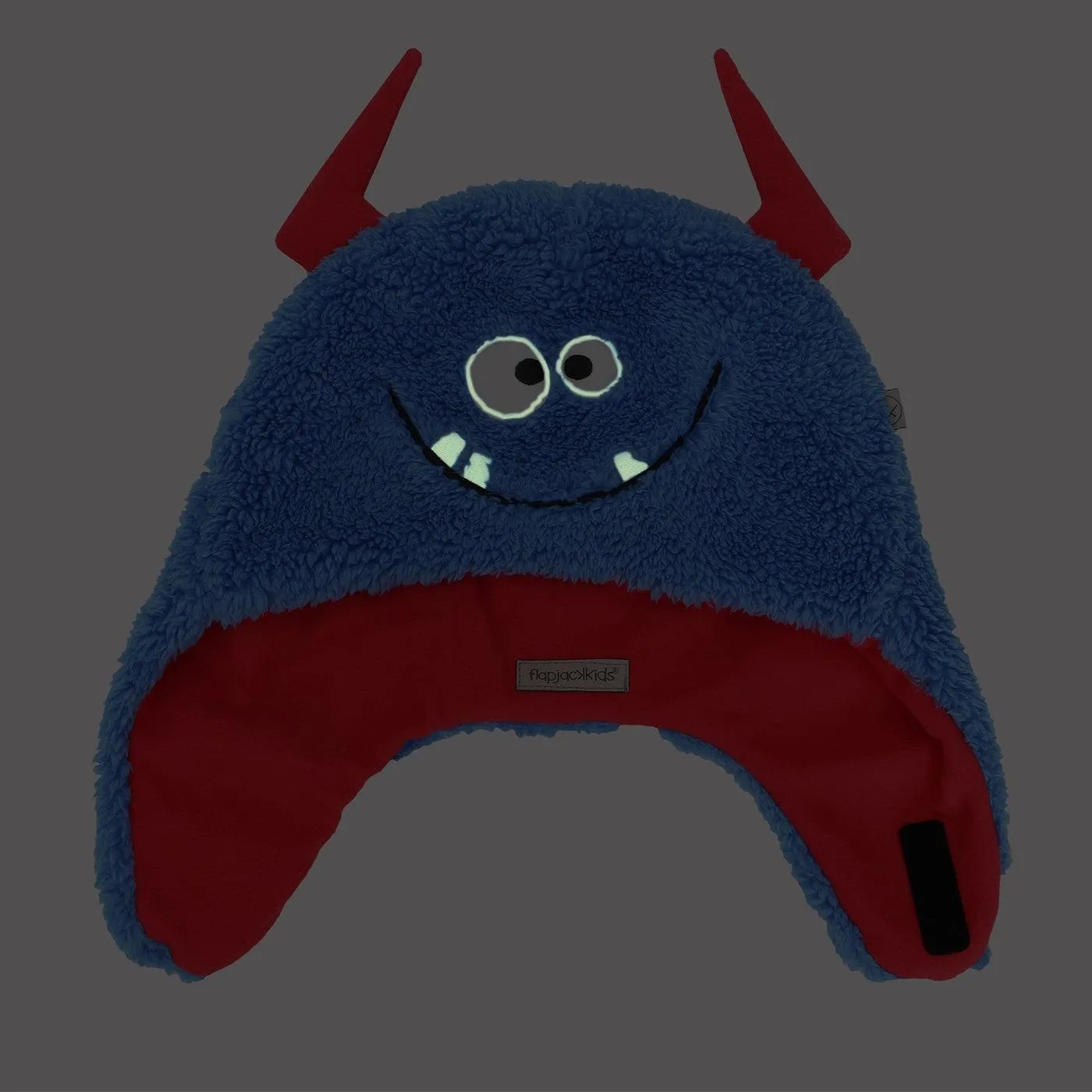 Flapjack Kids Reversible Sherpa Hat - Monsters