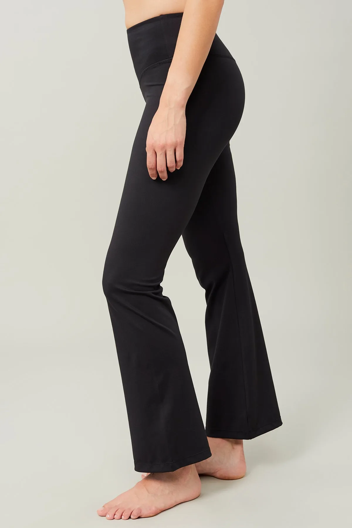 Flared Sports Pants Black