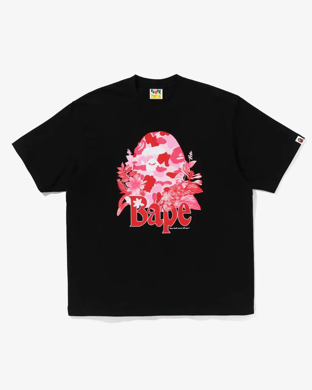 Flora Big Ape Head Relaxed Fit Tee Black