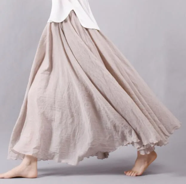 Flowy and Free Chiffon Maxi Skirt