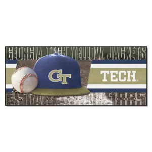 Georgia Tech Yellow Jackets Baseball Runner Rug - 30in. x 72in.