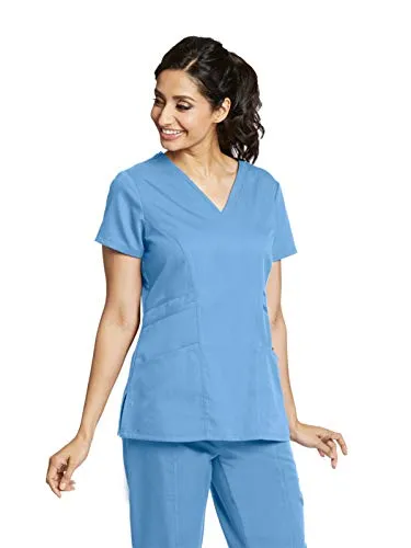 Grey's Anatomy 41452 3-Pocket V-Neck Top for Women Modern Fit Medical Scrub Top