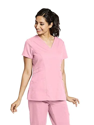 Grey's Anatomy 41452 3-Pocket V-Neck Top for Women Modern Fit Medical Scrub Top