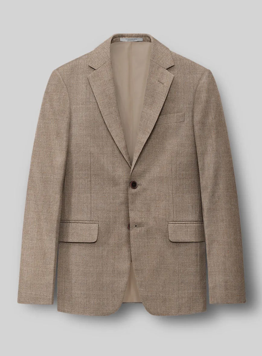 Hardy Minnis Light Brown Twill Wool Jacket