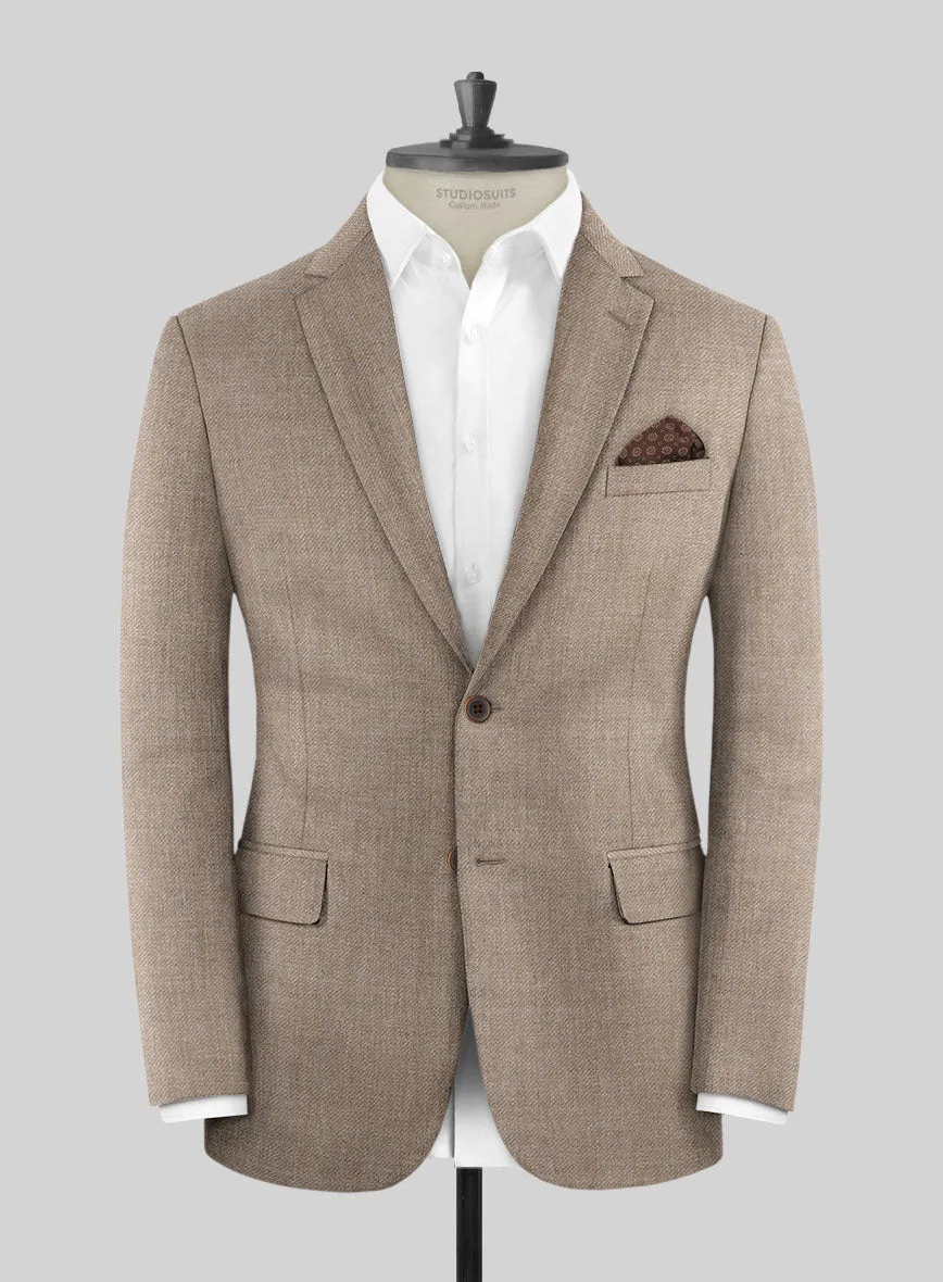 Hardy Minnis Light Brown Twill Wool Jacket