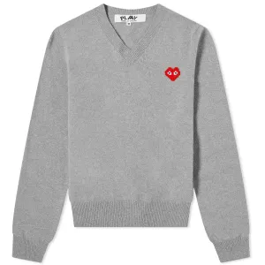 Jumper Comme des Garçons Play Invader Heart V-Neck Pullover