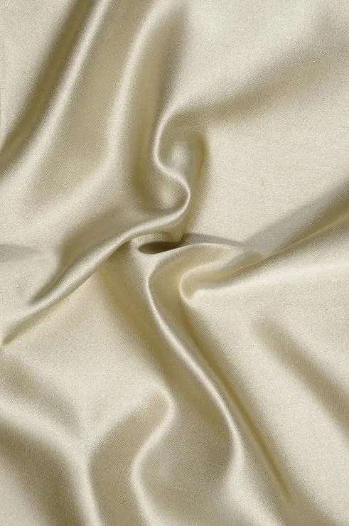 Khaki Double Face Duchess Satin Fabric