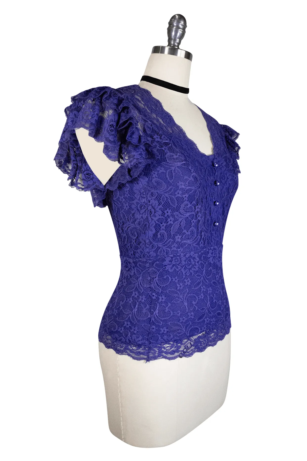 La Luna Lace Top (Blue)