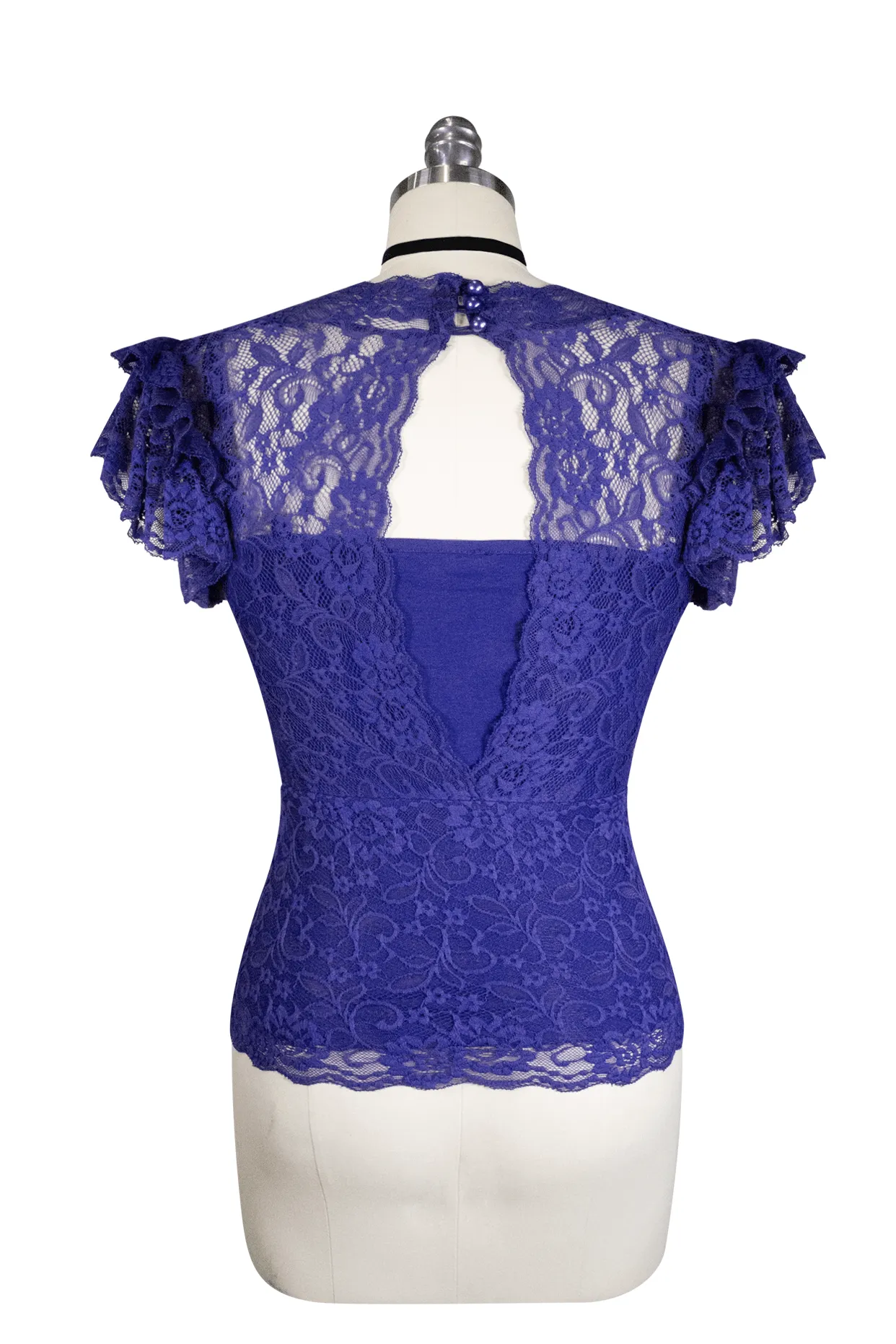 La Luna Lace Top (Blue)