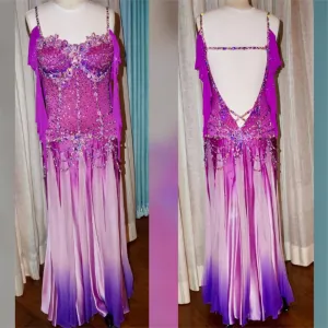 Lavender Degrade Smooth Dress