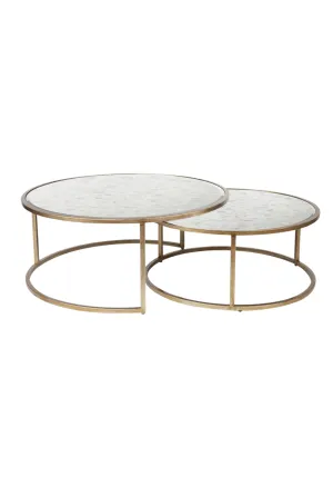 Lexi Nesting Coffee Table - Antique Gold