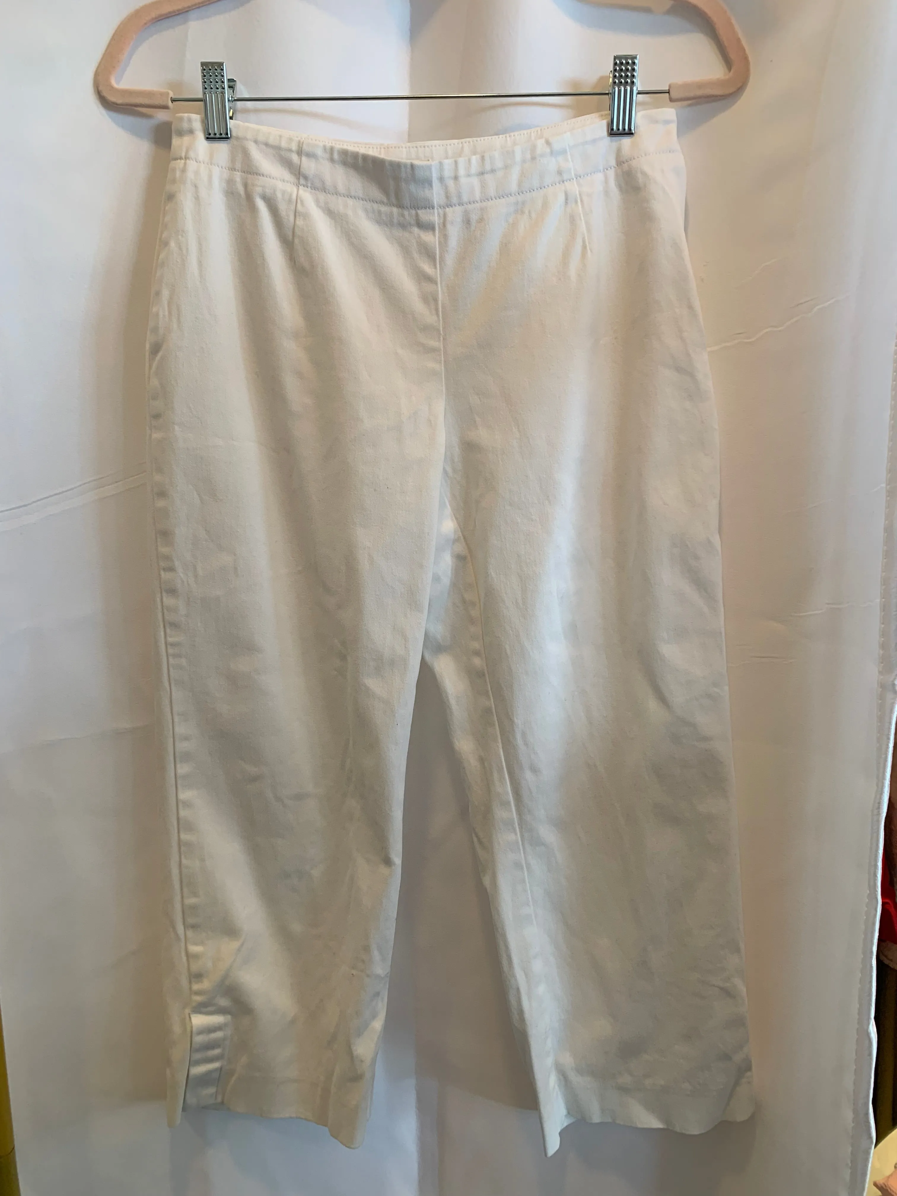 LIZ CLAIBORNE WHITE COTTON STRETCH PANTS SIZE 4