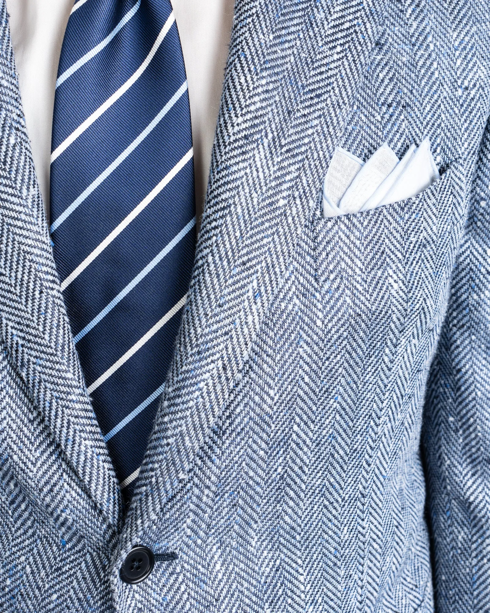 Mauro Blasi W/S/L Blue Herringbone Sportcoat