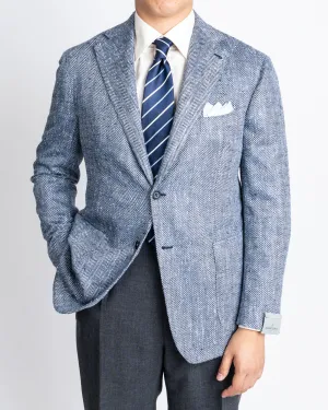 Mauro Blasi W/S/L Blue Herringbone Sportcoat