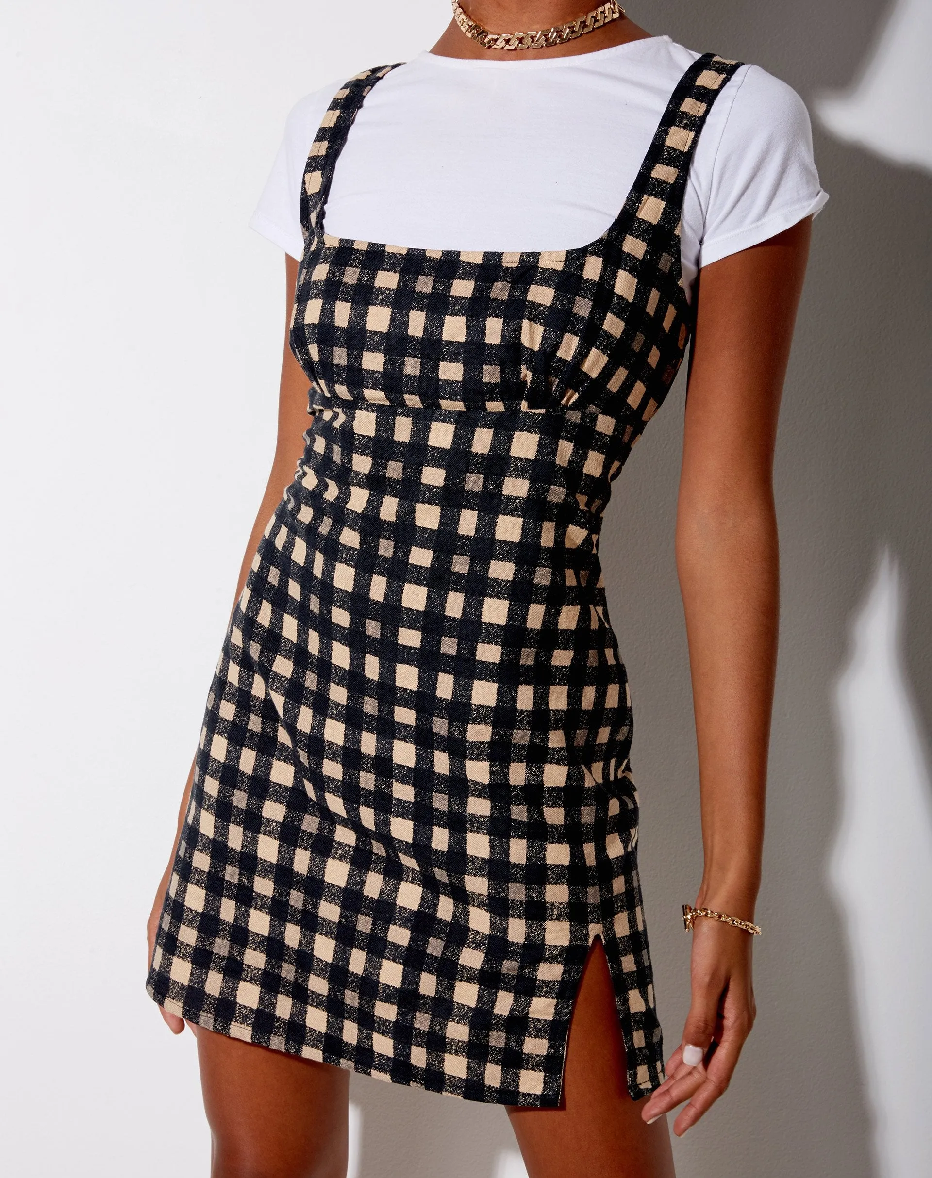 Mehra Mini Dress in 90's Grunge Check