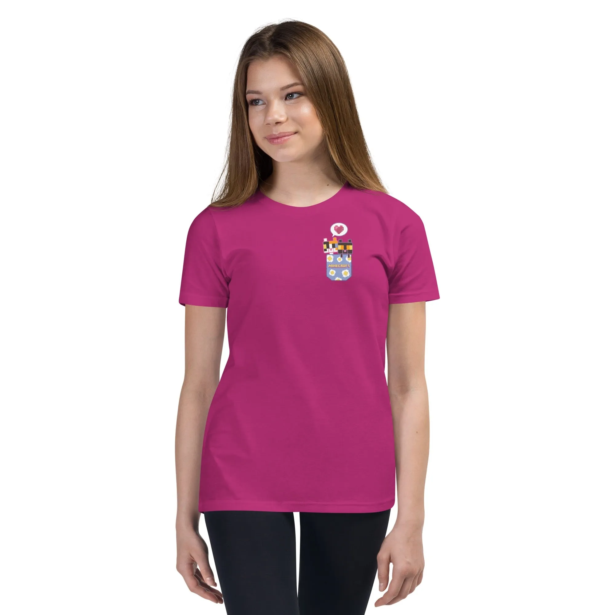 Minecraft Kitten Pocket Kids Premium T-Shirt