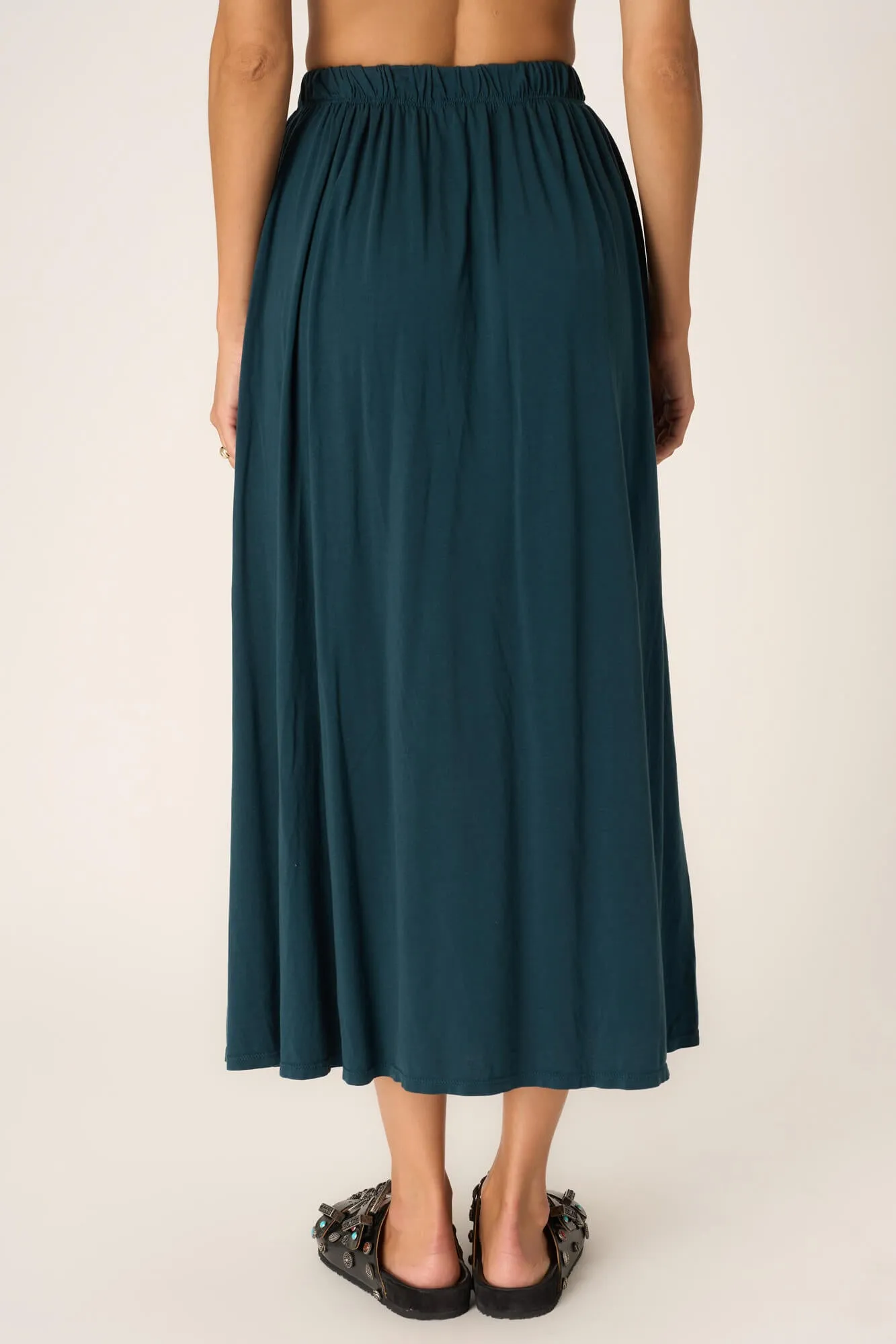 Mykonos Volume Skirt - Oceanic Teal